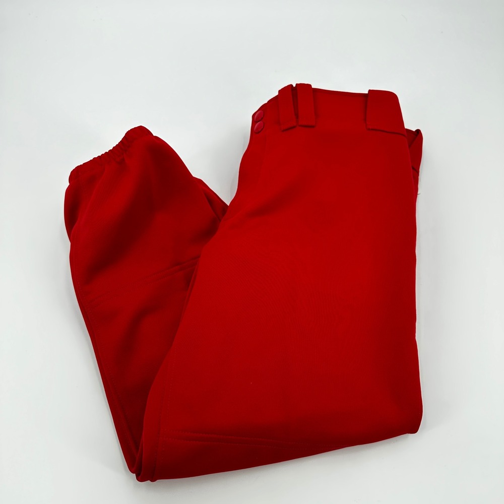 Mizuno‎ Women Red Softball Pants Elastic Bottom Double Knee Medium NEW Sports